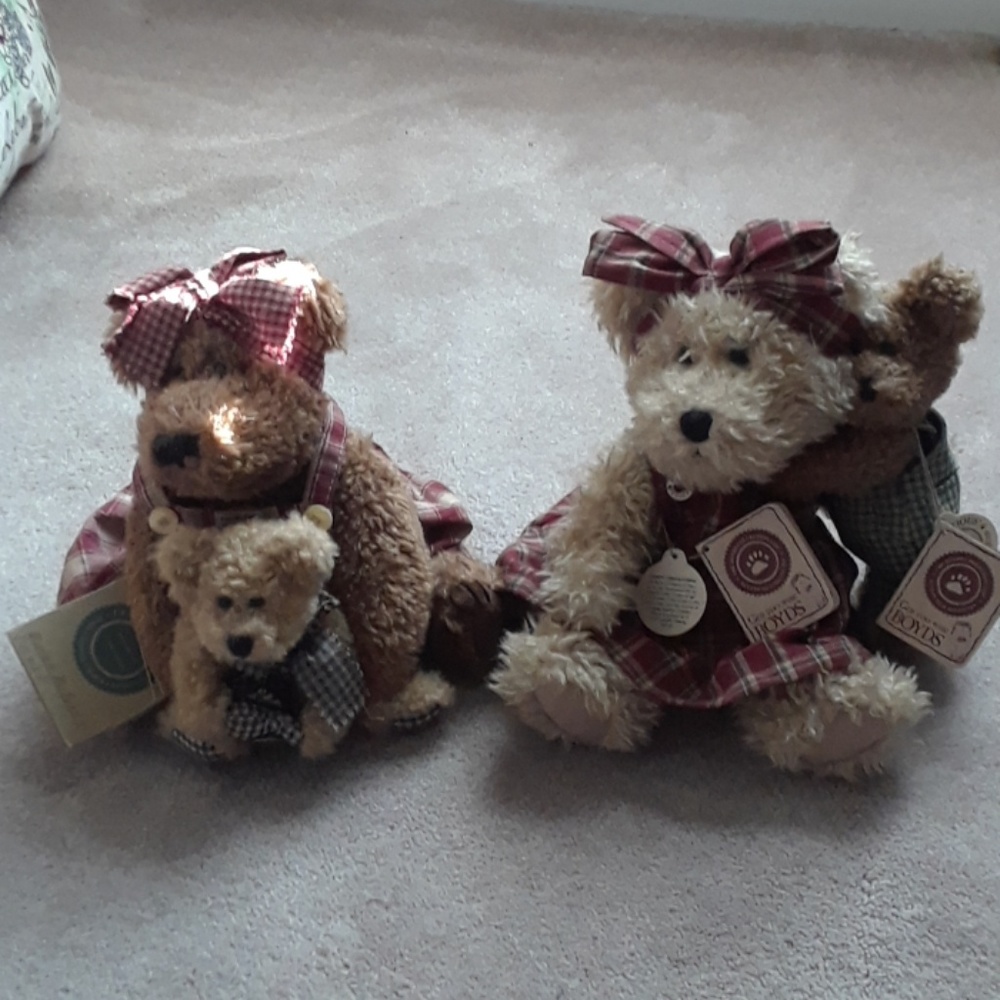 Set of 2 Boyd Bears with tags